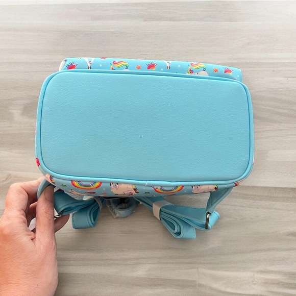 Loungefly Lisa Frank Markie Unicorn All over Print Mini Backpack Rainbows PRIDE - Picture 3 of 9